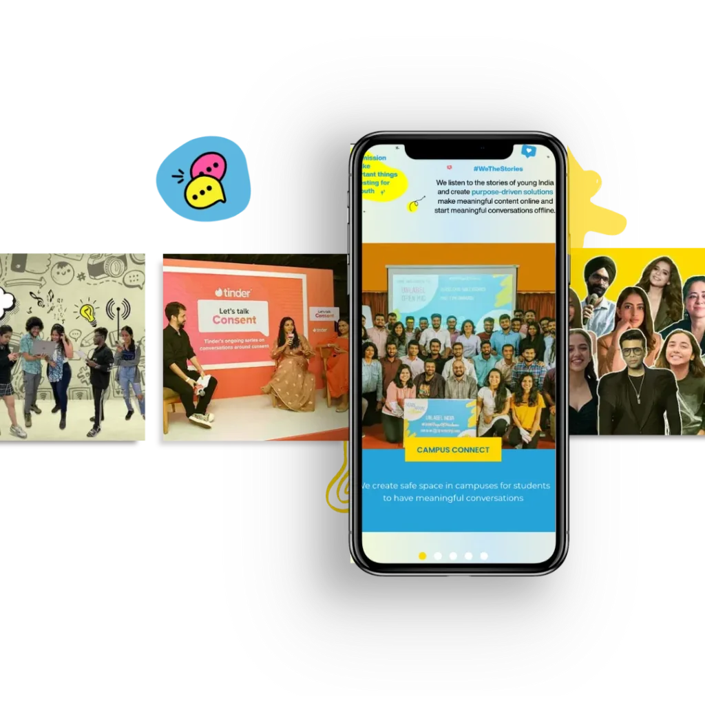 Yuvaa website on mobile screens