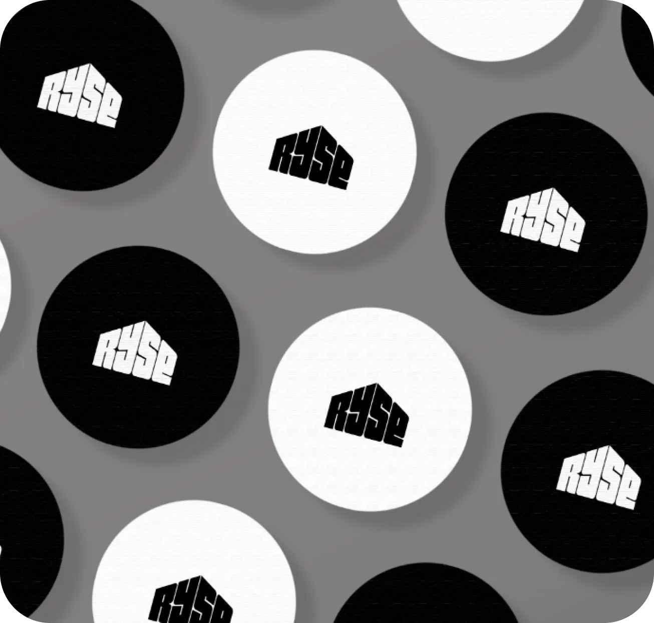 RYSE logo pattern