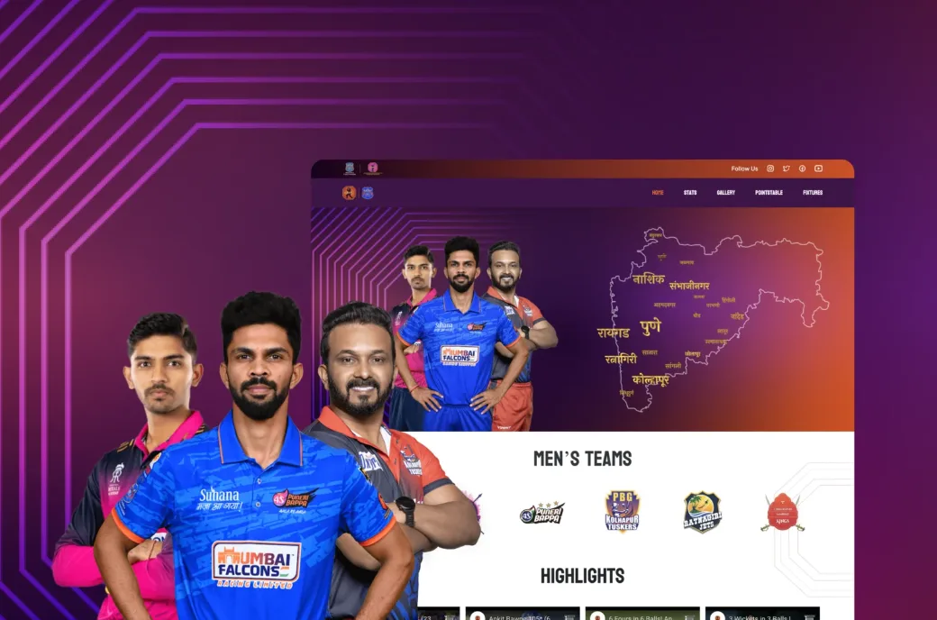 Website and digital platform work: Maharashtra Premier League